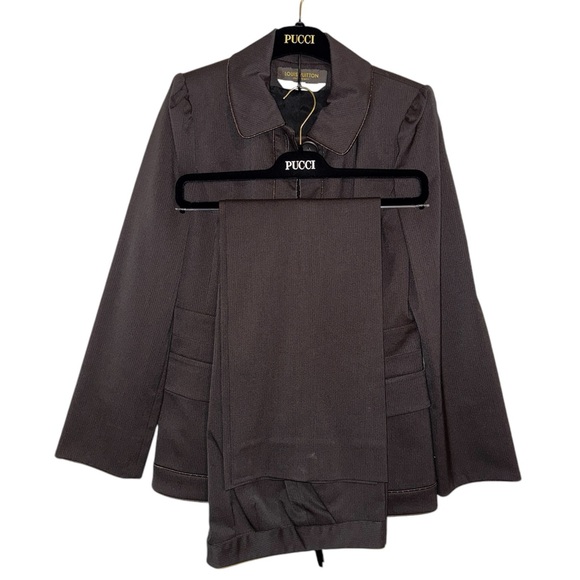 NEW Louis Vuitton Brown suit Jacket with matching trouser pants - Picture 5 of 12